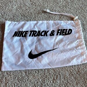 Nike White Track & Field Drawstring Bag